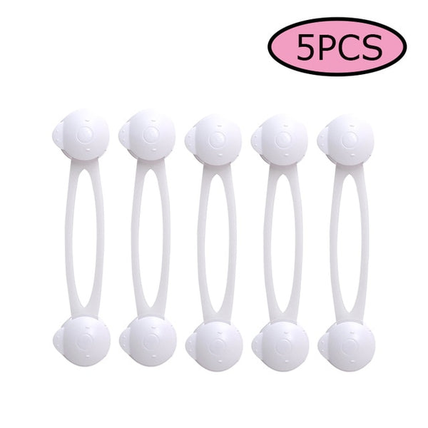 5pcs Child Kids Baby Care Safety Cabinet Locks & Straps Products Cabinet Drawer Locks
