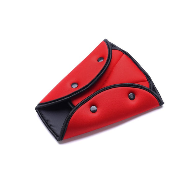 Car Safe Seat Belt Cover Soft Adjustable Children Safety Belt Fixer Triangle Anti-ledge For Child Neck Protection Belts