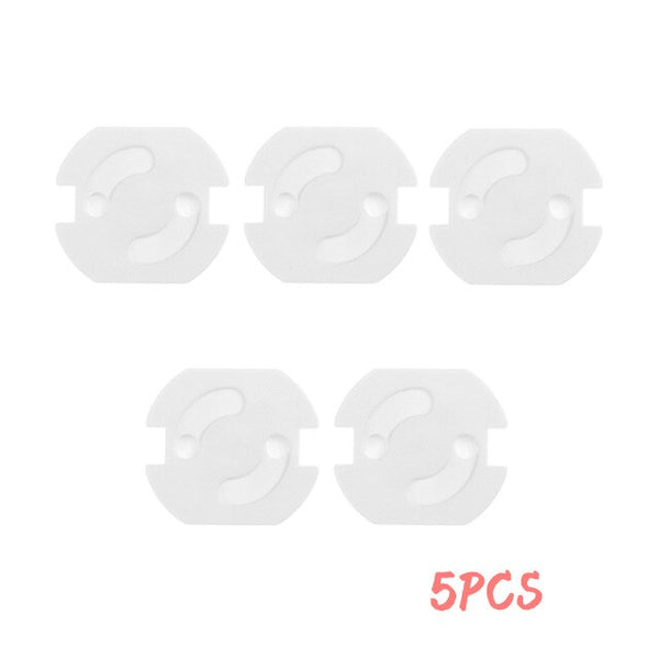 5/8/10pcs Baby Safety Rotate Cover 2 Hole  European Standard Children Against Electric Protection Socket Plastic Security Locks