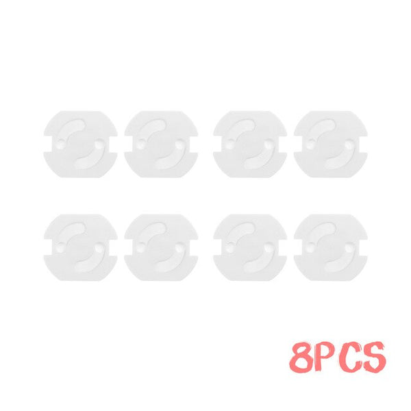 5/8/10pcs Baby Safety Rotate Cover 2 Hole  European Standard Children Against Electric Protection Socket Plastic Security Locks