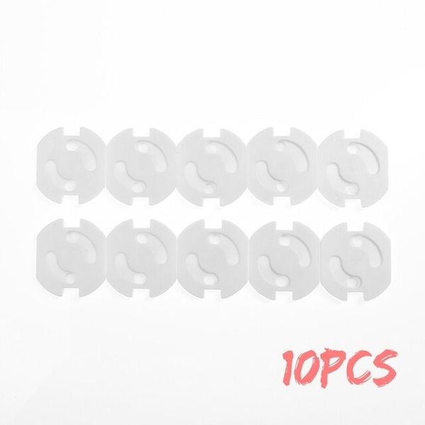 5/8/10pcs Baby Safety Rotate Cover 2 Hole  European Standard Children Against Electric Protection Socket Plastic Security Locks