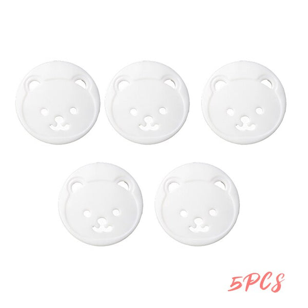 5/8/10pcs Baby Safety Rotate Cover 2 Hole  European Standard Children Against Electric Protection Socket Plastic Security Locks