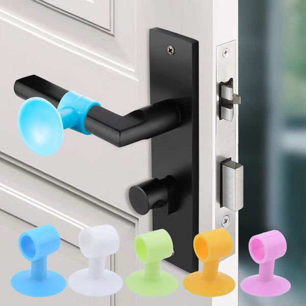 Silicone Door Stopper Silencer Crash Pad Rubber Stopper Anti Collision  Stopper baby gate safety Protector Anti-Collision 5pcs