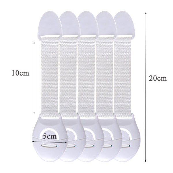 5PCS Child Safety Lock Baby Drawer Lock Baby Safety Home Child Protection Cabinet Anti-pinch Refrigerator Lock Buckle