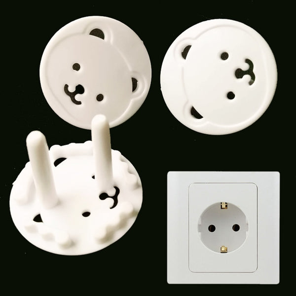 10pcs Baby Safety Child Electric Socket Outlet Plug Protection Security Two Phase Safe Lock Cover Kids Sockets Cover Plugs
