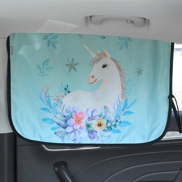 Universal Car Sun Shade Cover UV Protect Curtain Side Window Sunshade Cover For Baby Kids Cute Cartoon Car Styling