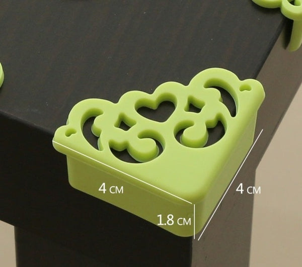 4Pcs/lot Hollow Out Flower Pattern Soft Baby Safe Corner Protector Baby Kids Table Desk Corner Guard Children Safety Edge Guards