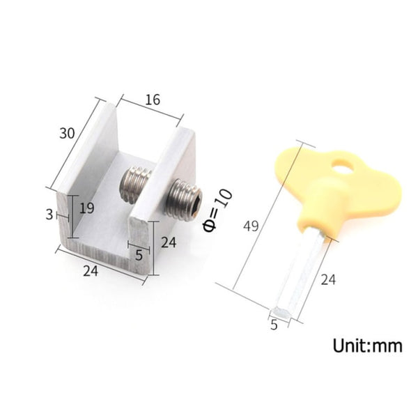 Child Protection Baby Safety Adjustable Sliding Window Locks Stop Aluminum Alloy  Security Lock With Keys Safety Window Lock