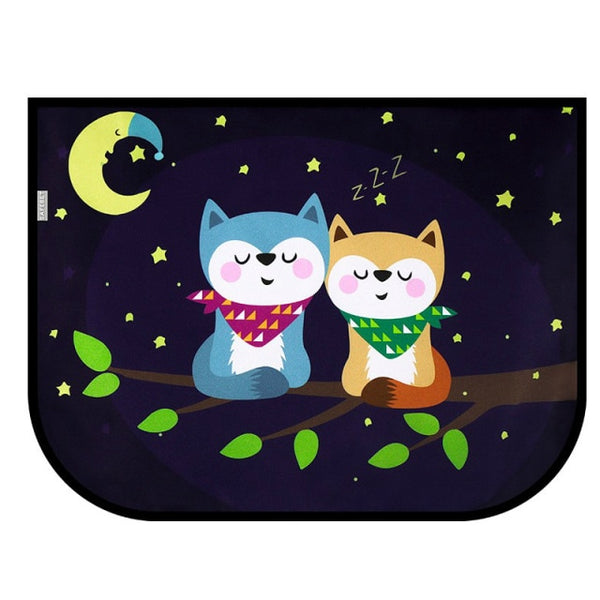 Universal Car Sun Shade Cover UV Protect Curtain Side Window Sunshade Cover For Baby Kids Cute Cartoon Car Styling